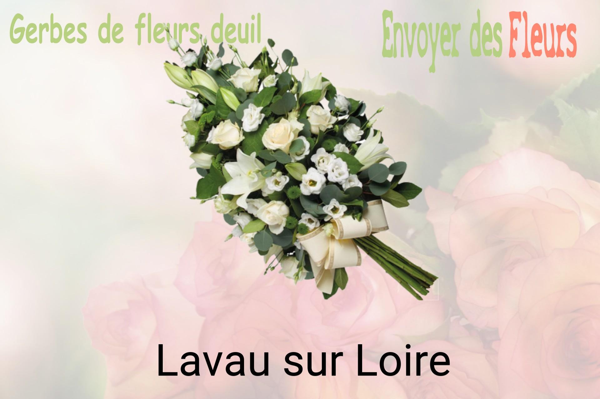 Gerbe de fleurs de deuil livrée à Lavau-sur-Loire